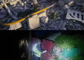 На Київщині через атаку дронами та ракетами постраждала дитина та чоловік