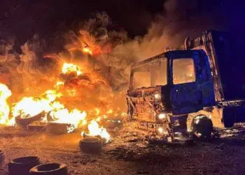 Сміттєвоз рятували від вогню у Великогаївській громаді
