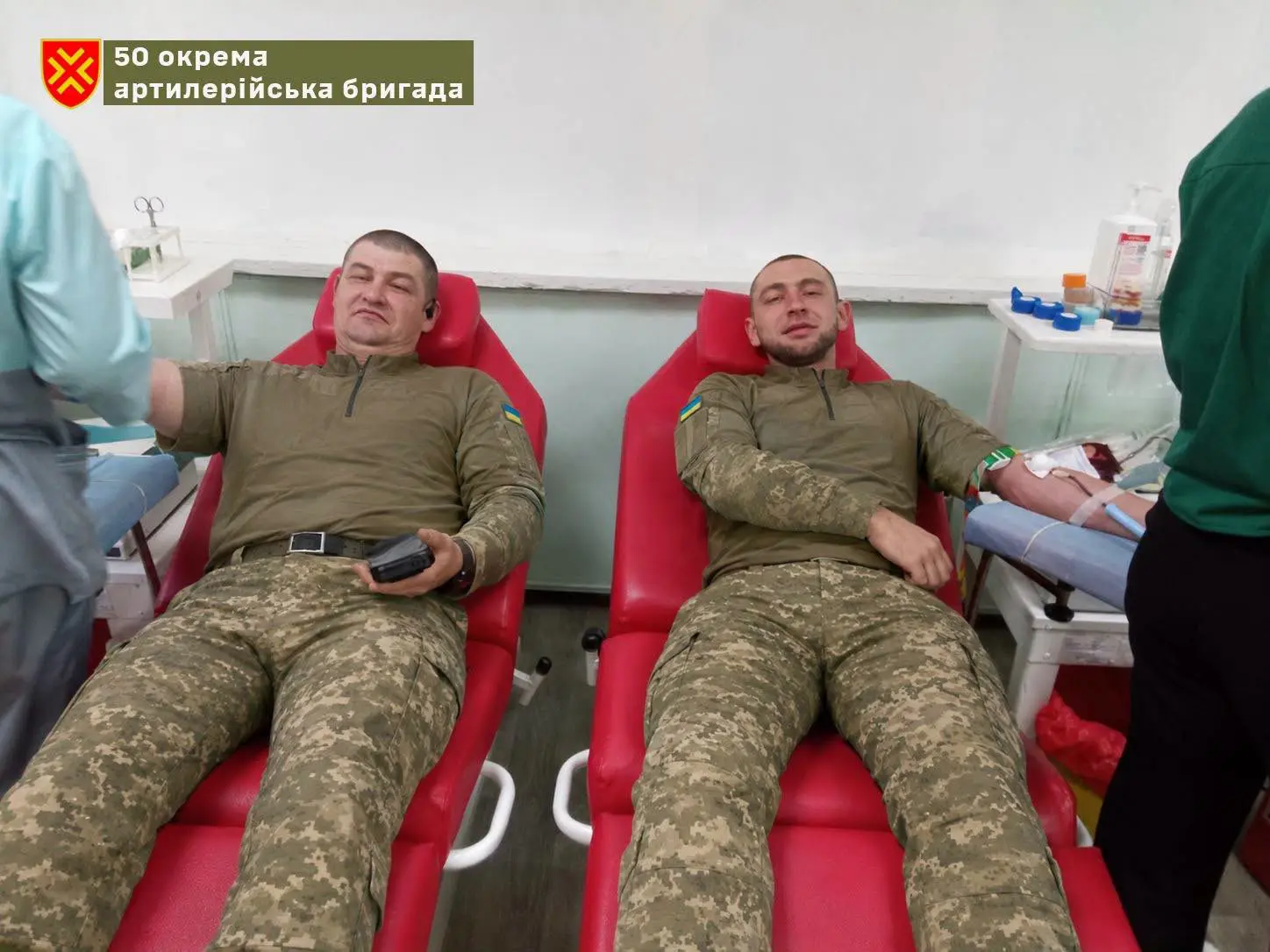 Тернопільські артилеристи здали кров для військового шпиталю