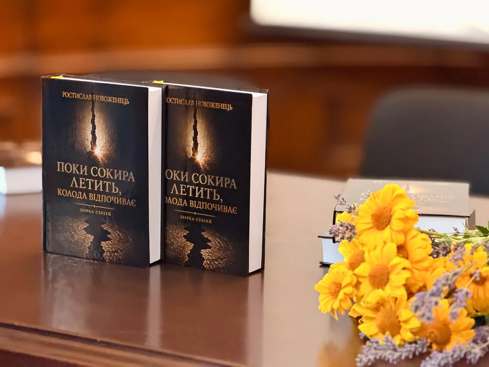Відбулася презентація книги Ростислава Новоженця “Поки сокира летить, колода відпочиває”