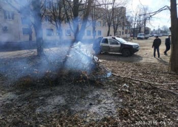 спалювання листя