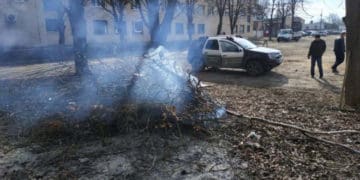 спалювання листя