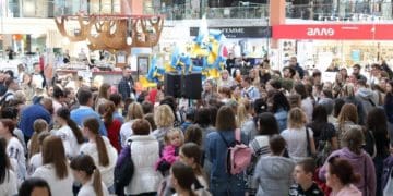 У Тернополі пів тисячі дітей заспівали «Ой, у лузі червона калина»