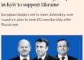 Перші заяви президентів Франції та Німеччини в Україні