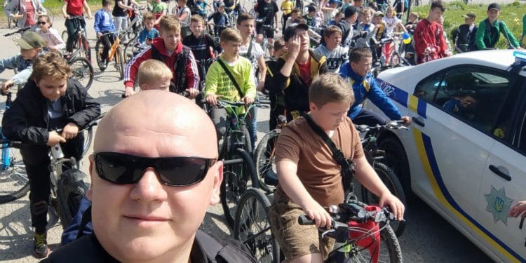 У Збаражі влаштували патріотичний велопробіг