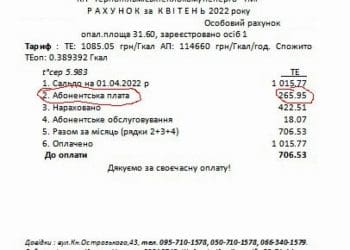 У червні тернополяни отримають нарахування із врахуванням двоставкового тарифу
