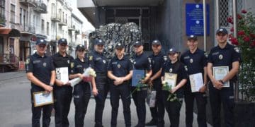 Сьогоднішній день у тернопільських патрульних розпочався з урочистого привітання