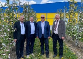 У садах Петра Гадза вже збирають перші яблука: частину врожаю віддадуть українським воїнам