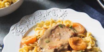 Свинина, тушкована з абрикосами та йогуртом: рецепт дня