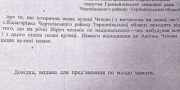 Не росіянин, а якийсь чех: на Тернопільщині придумали відмазку, щоб не перейменовувати вулицю Чехова