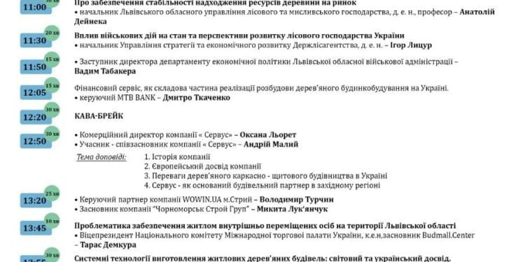 Тернополяни презентуватимуть «Budmall Center» у Львові під час круглого столу «Дерев’яне будинкобудування та забезпечення житлом ВПО»