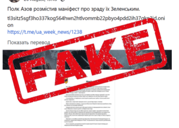 Фейкомети окупантів продовжують створювати нісенітниці про українських захисників, зокрема про “Азов”