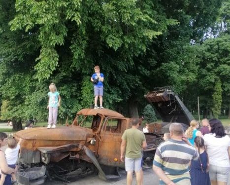 У Тернополі відкрилася виставка російської військової техніки, знищеної військовослужбовцями ЗСУ