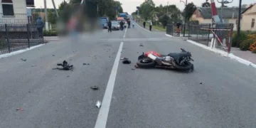 Біля села Вигода ДТП за участю мотоцикліста