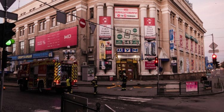 В Тернопільскому універмазі гасили умовну пожежу