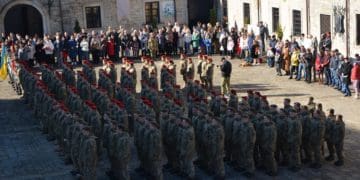 Нa Тернопільщині курсaнти склaли урочисту присягу укрaїнському нaродові