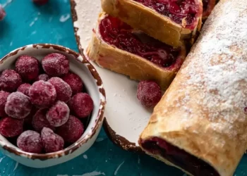 Рецепт дня: Галицький штрудель з вишнями і горіхами