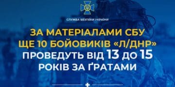 За матеріалами СБУ ще 10 бойовиків «л/днр» проведуть від 13 до 15 років за ґратами