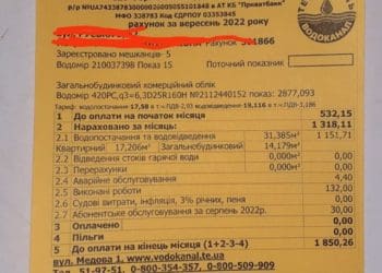 Водоканал нарахував тернополянці додаткових 14 кубічних метрів втрат води на одну квартиру