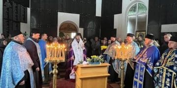 У храмі-пантеоні в Лішні військові та родичі загиблих воїнів молилися за перемогу