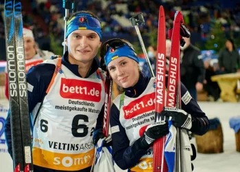 Тернополяни Віталій Мандзин та Олександра Меркушина – треті в юніорській Різдвяній гонці