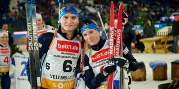 Тернополяни Віталій Мандзин та Олександра Меркушина – треті в юніорській Різдвяній гонці