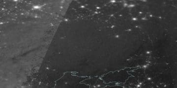 NASA показало супутниковий знімок знеструмленої України