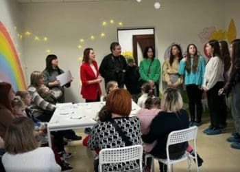 Представниці Асоціації жінок України «ДІЯ. Тернопіль» завітали з подарунками до дітей з інвалідністю