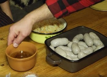 Різдвяні смаколики з Львова. Рецепт білої ковбаси