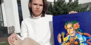 16-річний тернопільський школяр Руслан Галушко став учасником Міжнародної виставки “100 дітей незламної України”