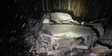 На Тернопільщині перекинувся автомобіль: водій у реанімації