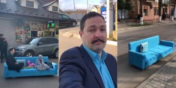 Винахідник розповів про диван, яким їздить на Тернопільщині