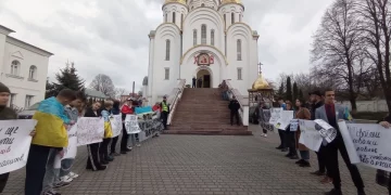 Активісти знову протестують проти московського патріархату у Тернополі