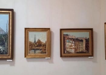 Картини часів еміграції живописця Діонізія Шолдри представили у Тернопільському обласному художньому музеї