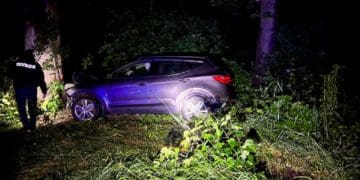 Водійка іномарки вночі не впоралась із керуванням і заїхала у кювет в Сухоставі