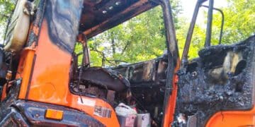 Вантажівку рятували від вогню у Чортківському районі (Фото)