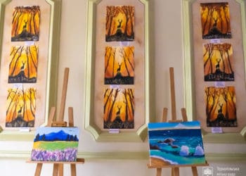 В Тернопільській лікарні відкрили виставку картин поранених воїнів