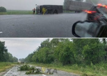 На Бучаччині буревій, перекинулася вантажівка, випав град (Фото, відео)