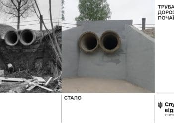 На дорогах Тернопільщини лагодять водопропускні труби