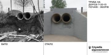 На дорогах Тернопільщини лагодять водопропускні труби