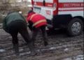Швидку діставали з болота на Тернопільщині