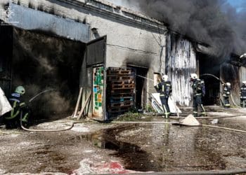 Склад із олією горів у Тернополі