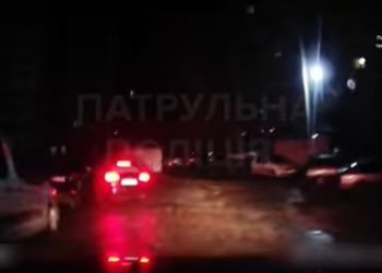 П’яний водій намагався втекти від патрульних вночі у Тернополі (Відео)