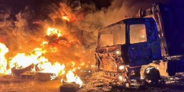 Сміттєвоз рятували від вогню у Великогаївській громаді