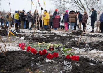 У Києві закладено алею пам’яті «азовців», страчених росіянами в Оленівці