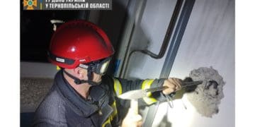 У Тернополі рятували кота, який упав у вентиляційну шахту