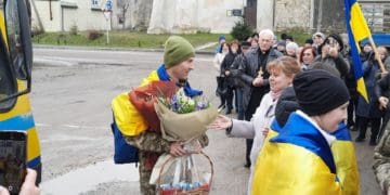 Підгаєцька громада тепло зустрічала вдома воїна, який повернувся з полону