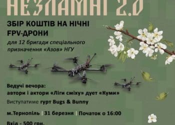 Ціль – 100 нічних FPV-дронів: у Тернополі відбудеться благодійний аукціон “Незламні 2.0.”