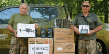 105-та тернопільська бригада ТрО отримала розвідувально-ударний комплекс від “Повернись живим”