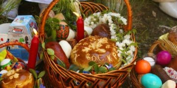 освячують кошик